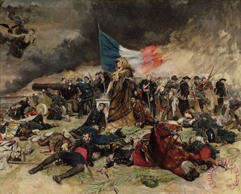 Jean-Louis Ernest Meissonier Allegory of the Siege of Paris Art Print