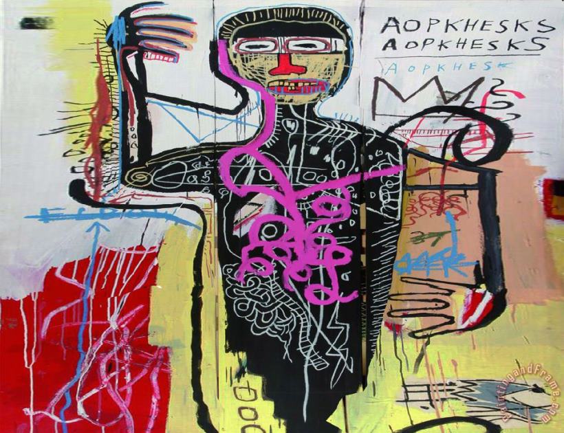 Jean-michel Basquiat 0881 Resized Art Painting
