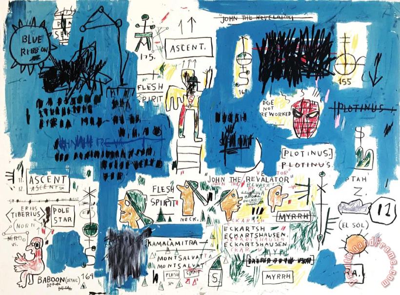 Ascent painting - Jean-michel Basquiat Ascent Art Print