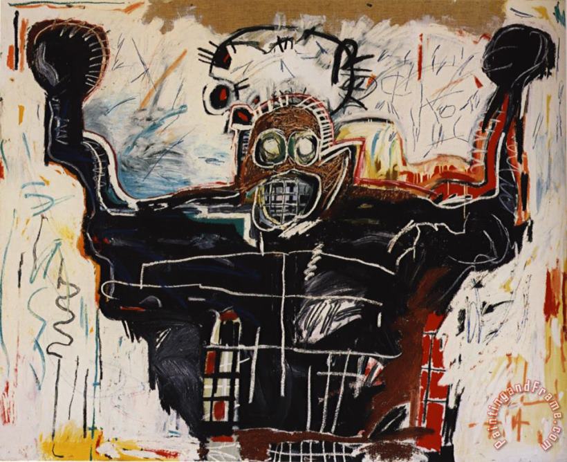 Boxer painting - Jean-michel Basquiat Boxer Art Print