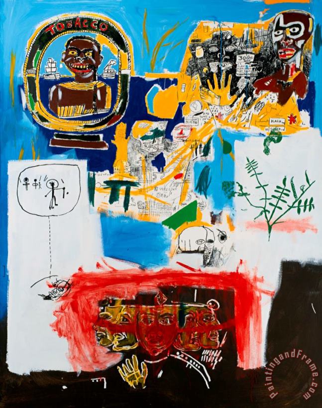 Campaign painting - Jean-michel Basquiat Campaign Art Print