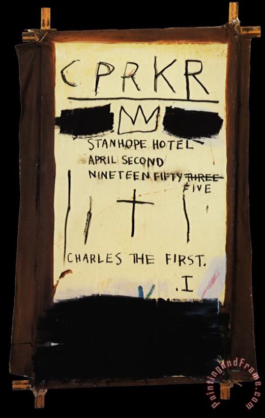 Cprkr painting - Jean-michel Basquiat Cprkr Art Print