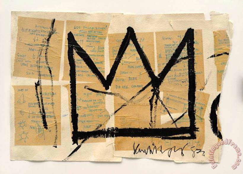 Jean-michel Basquiat Crown, 1982 Art Print