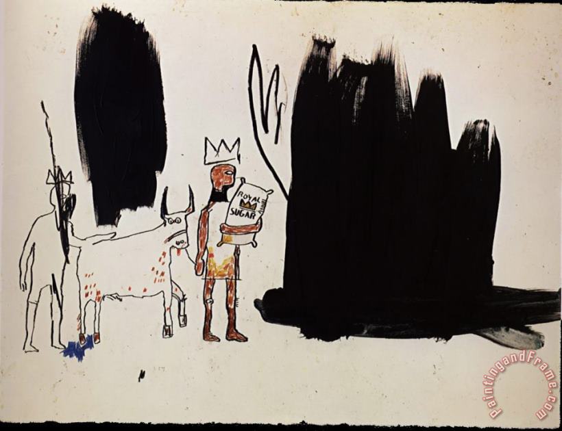 Dwellers in The Marshes painting - Jean-michel Basquiat Dwellers in The Marshes Art Print