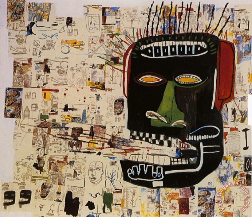 Glenn painting - Jean-michel Basquiat Glenn Art Print