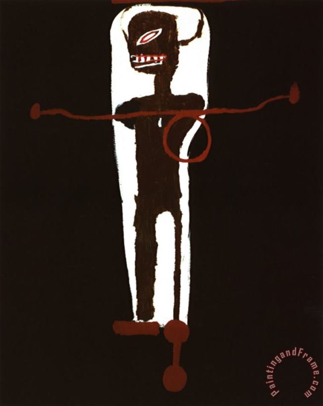 Jean-michel Basquiat Gri Gri Art Print