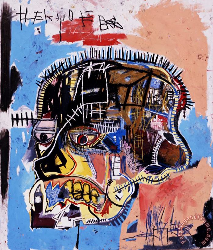 Jean-michel Basquiat Head Art Painting