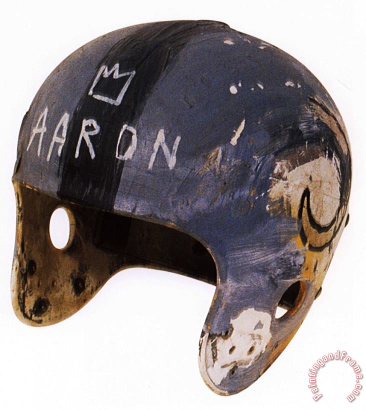 Helmet 1 painting - Jean-michel Basquiat Helmet 1 Art Print