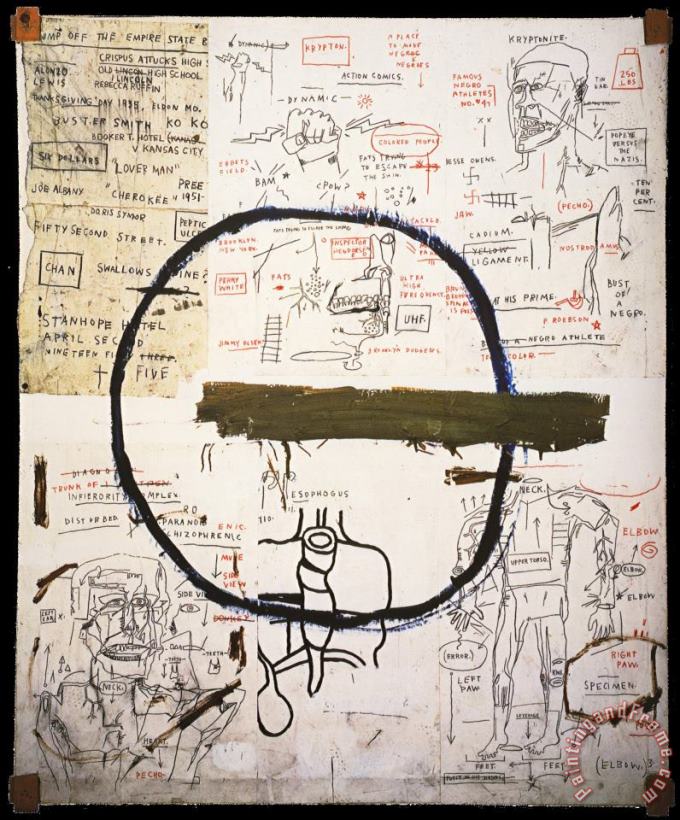 Jean-michel Basquiat Jesse Art Painting
