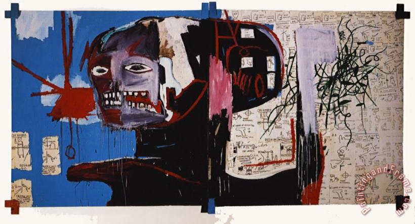 La Colomba painting - Jean-michel Basquiat La Colomba Art Print