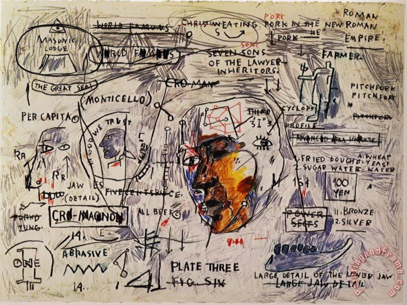 Jean-michel Basquiat Monticello Art Print