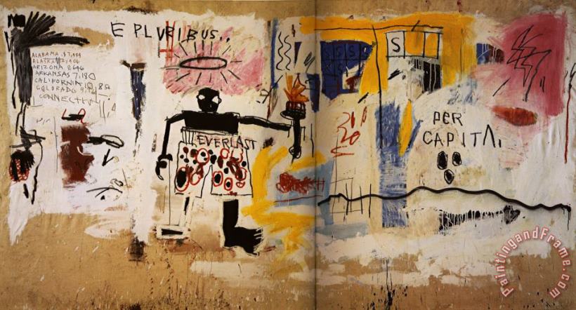 Per Capita painting - Jean-michel Basquiat Per Capita Art Print