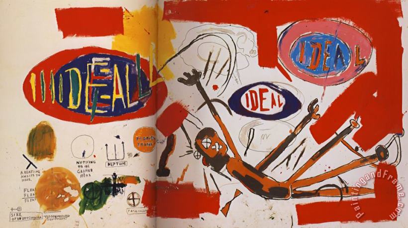 Victor painting - Jean-michel Basquiat Victor Art Print