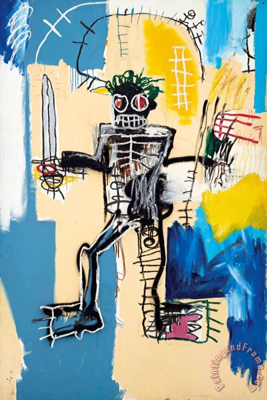 Jean-michel Basquiat Warrior, 1982 Art Painting