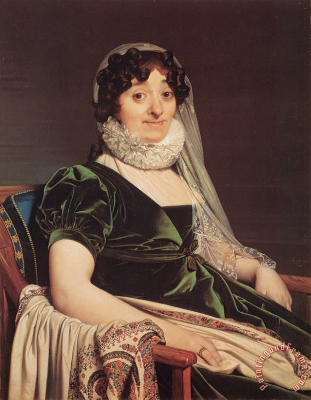 Jean Auguste Dominique Ingres Comtes De Tournon, Nee Genevieve De Seytres Caumont Art Painting