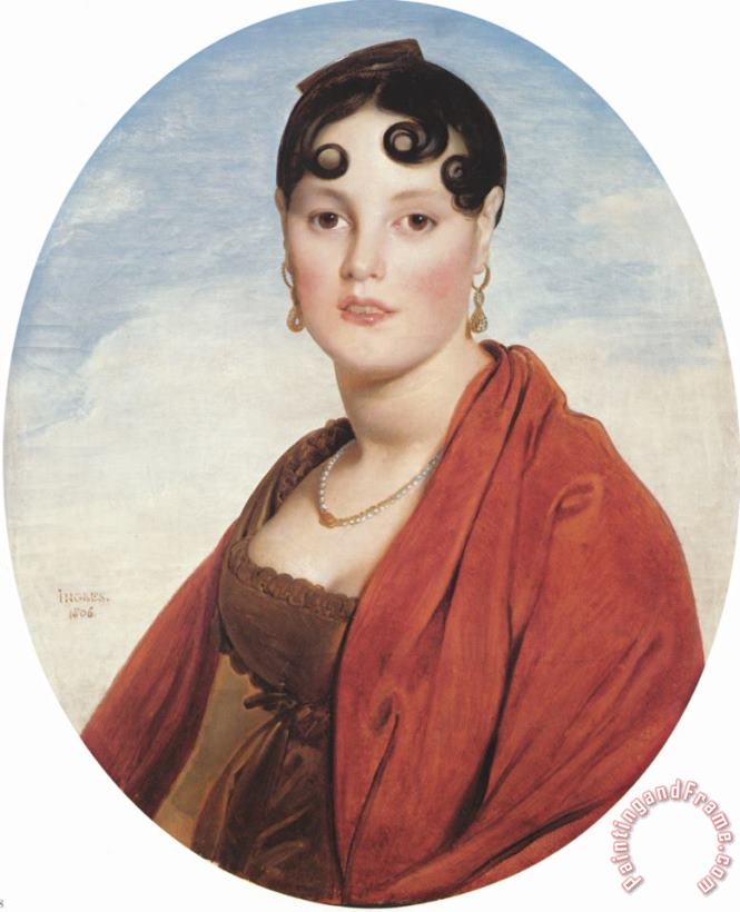 Madame Aymon, Known As La Belle Zelie painting - Jean Auguste Dominique Ingres Madame Aymon, Known As La Belle Zelie Art Print