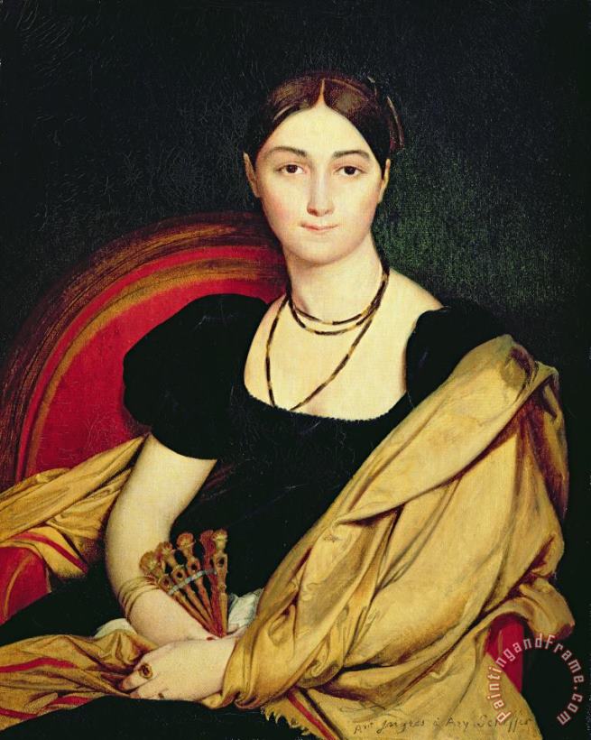Jean Auguste Dominique Ingres Madame Devaucay Art Painting