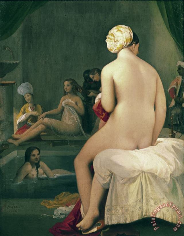 Jean Auguste Dominique Ingres The Little Bather in the Harem Art Painting