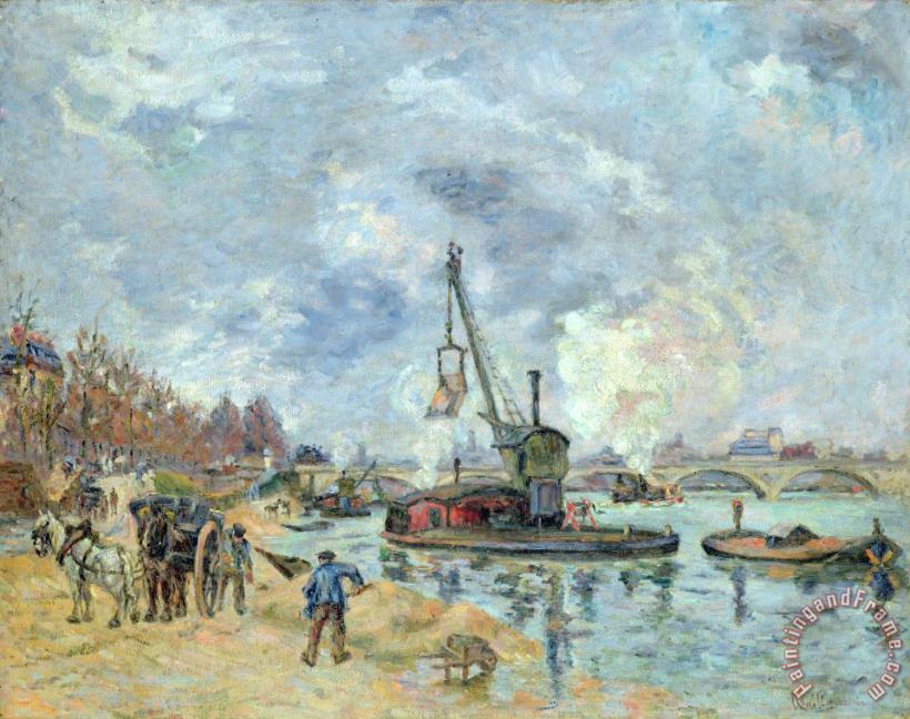 Jean Baptiste Armand Guillaumin At The Quay De Bercy In Paris Art Painting