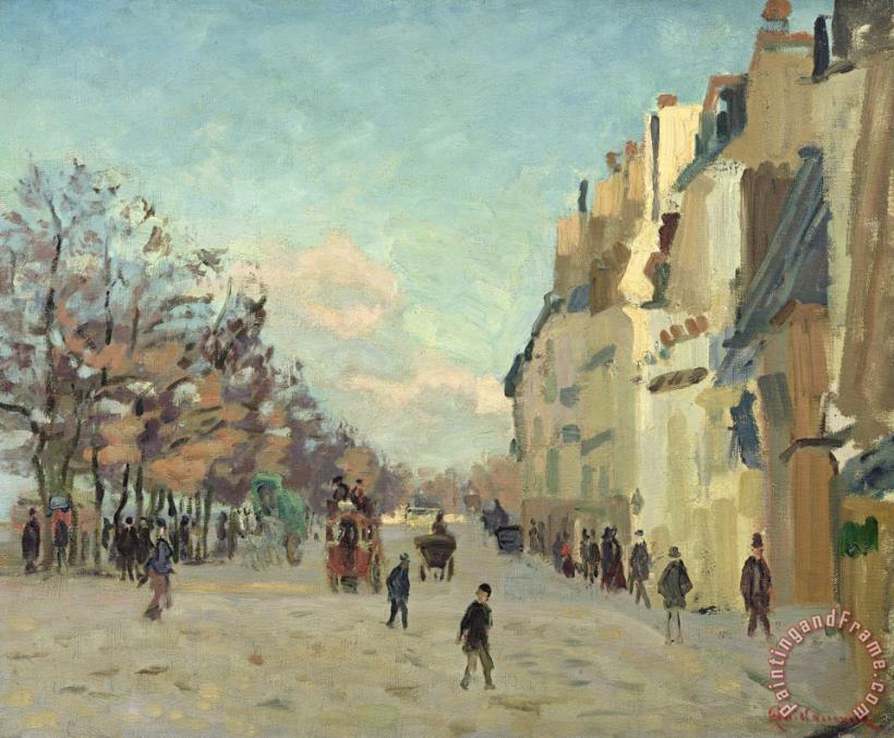 Jean Baptiste Armand Guillaumin Paris Quai de Bercy Snow Effect Art Painting