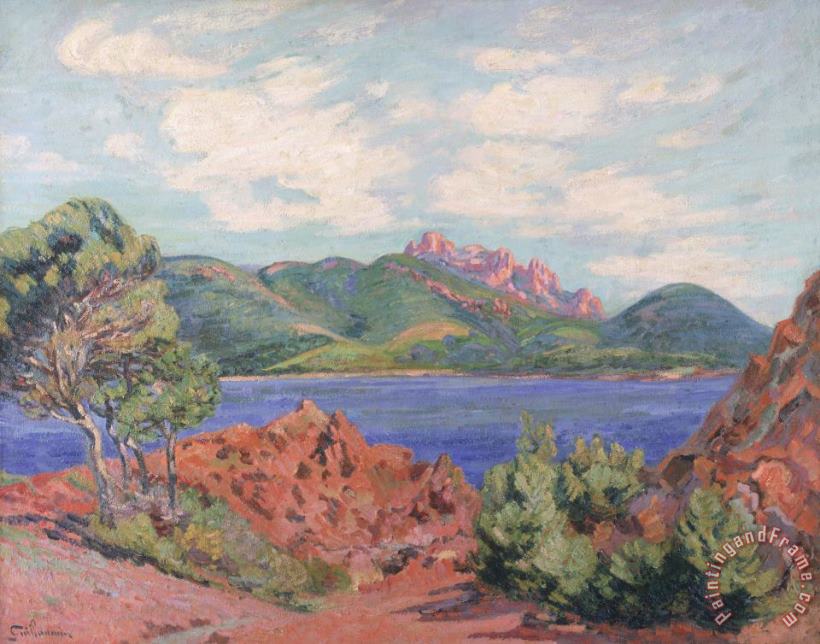 The Bay of Agay painting - Jean Baptiste Armand Guillaumin The Bay of Agay Art Print