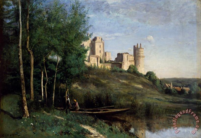 Ruins of the Chateau de Pierrefonds painting - Jean Baptiste Camille Corot Ruins of the Chateau de Pierrefonds Art Print