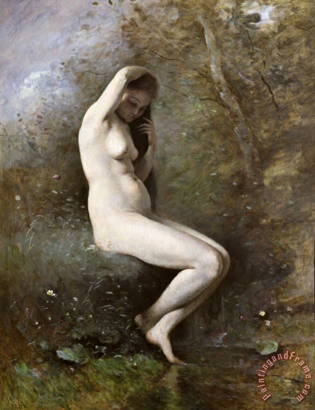 Jean Baptiste Camille Corot Venus Bathing Art Print Jean Baptiste Camille Corot Venus Bathing Art Print