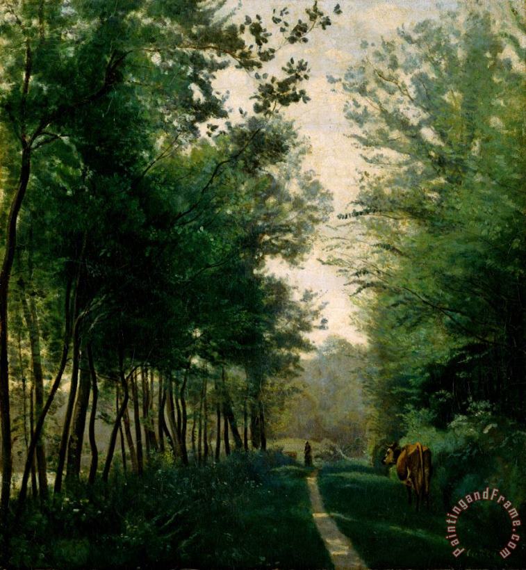 Ville D'avray painting - Jean Baptiste Camille Corot Ville D'avray Art Print