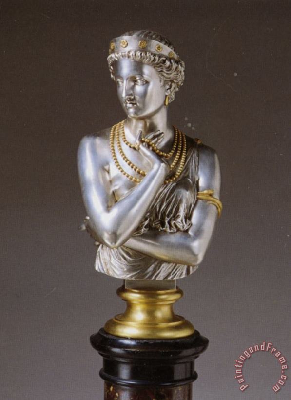 Bust of Mademoiselle Rachel As Phedre painting - Jean Baptiste Clesinger Bust of Mademoiselle Rachel As Phedre Art Print