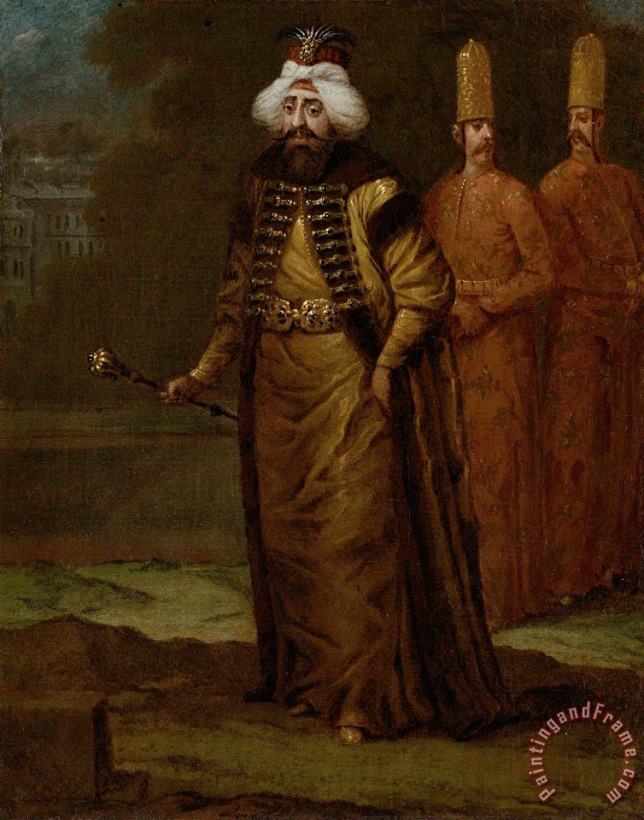 Jean Baptiste Vanmour Sultan Ahmed III Art Print