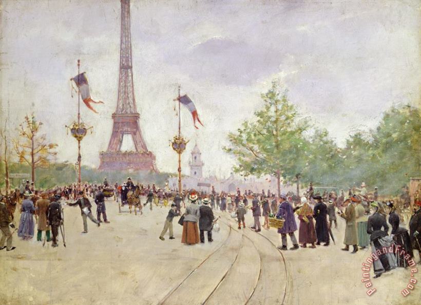 Entrance to the Exposition Universelle painting - Jean Beraud Entrance to the Exposition Universelle Art Print