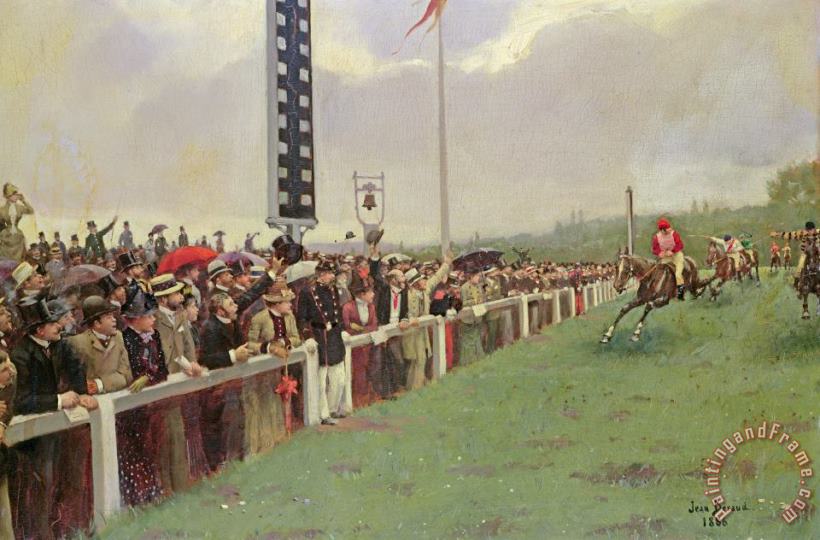 Jean Beraud The Course At Longchamps Art Painting