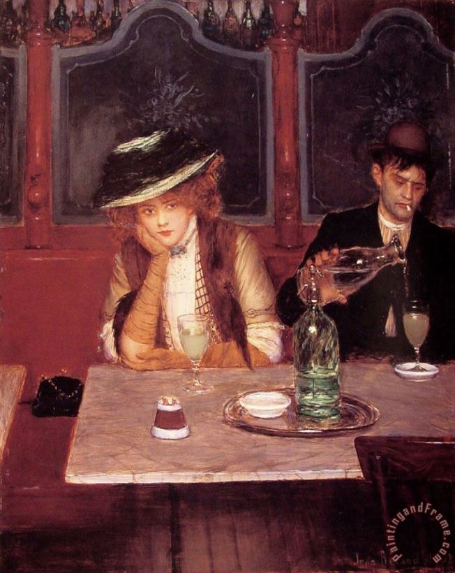The Drinkers painting - Jean Beraud The Drinkers Art Print
