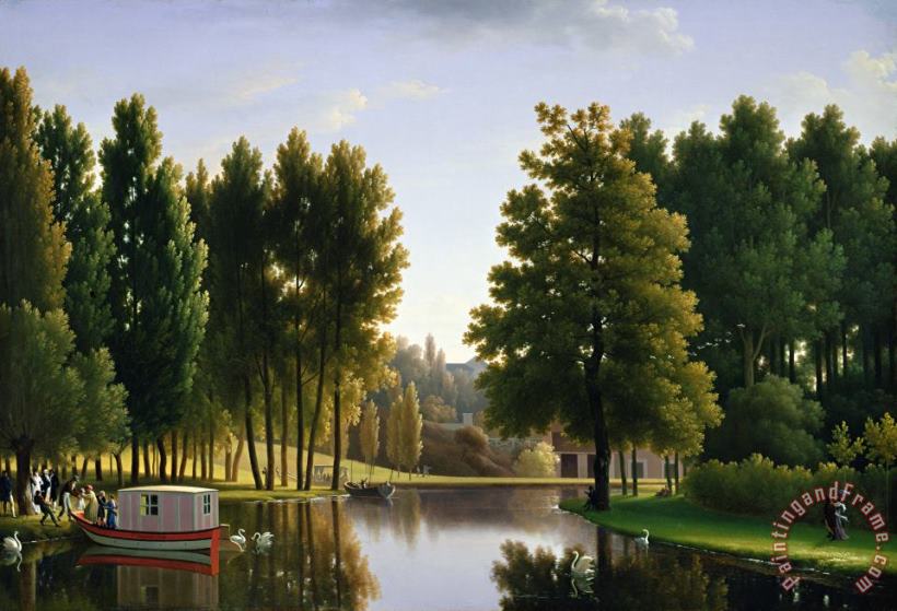 Jean Bidauld The Park at Mortefontaine Art Painting