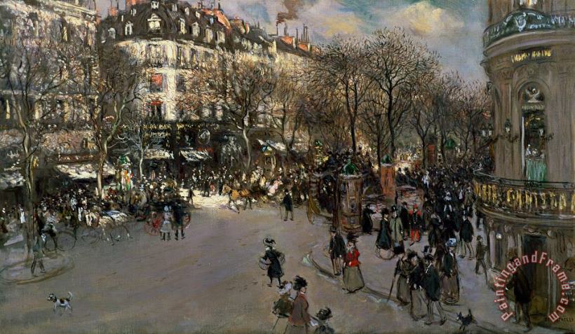 The Boulevard des Italiens painting - Jean Francois Raffaelli The Boulevard des Italiens Art Print