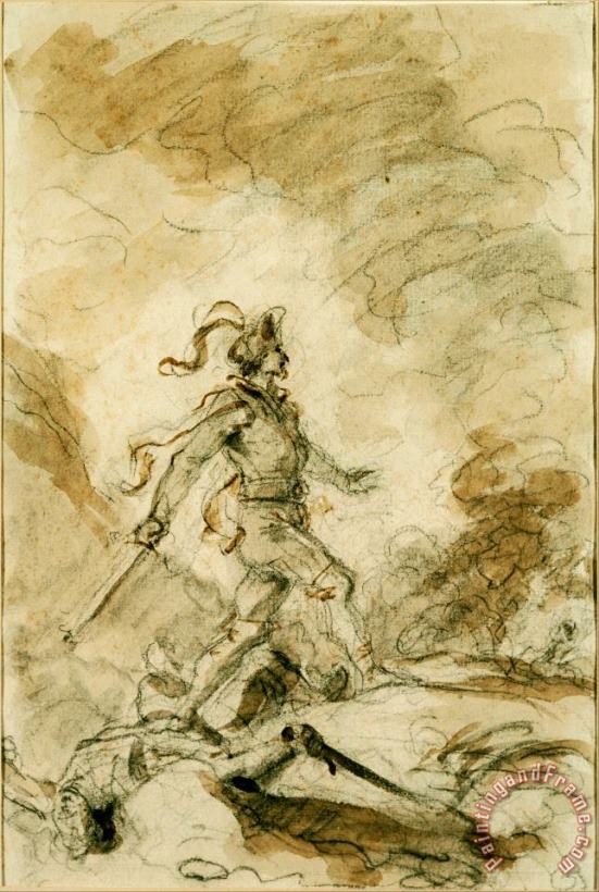 Jean Honore Fragonard Odorico Kills Corebo And Sets Out in Pursuit of Isabella Art Painting