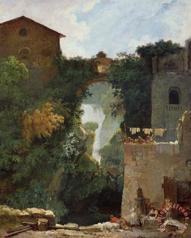 Jean Honore Fragonard The Falls of Tivoli Art Painting
