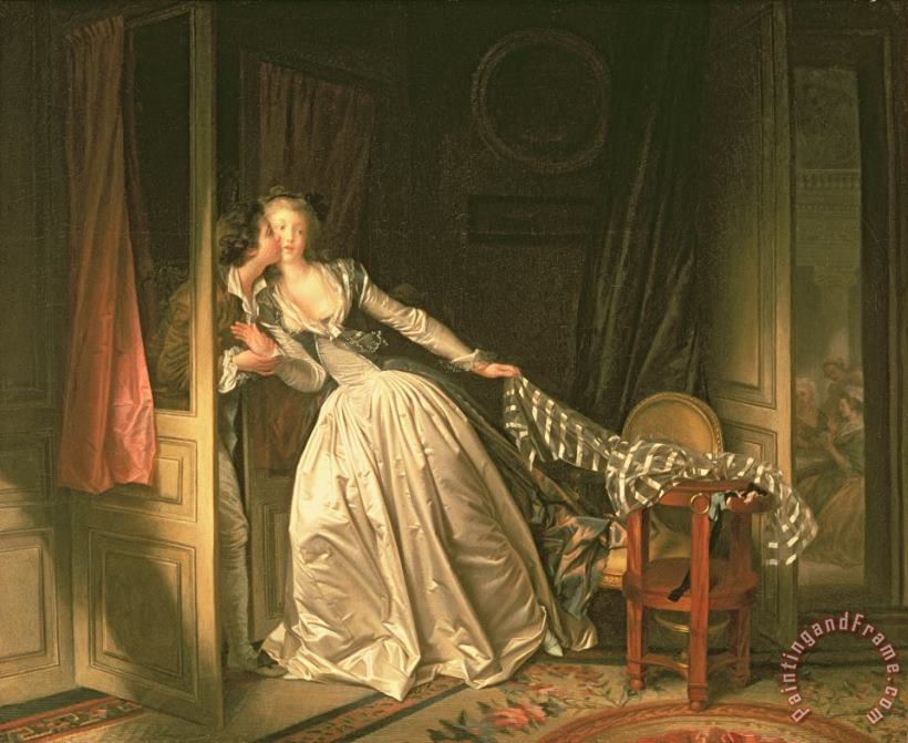 Jean Honore Fragonard The Stolen Kiss Art Painting