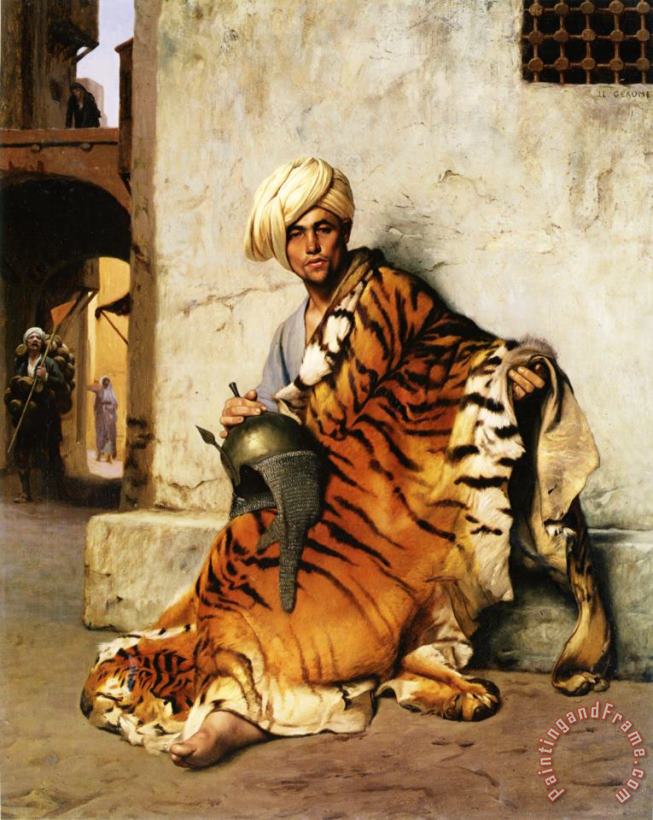 Jean Leon Gerome Pelt Merchant of Cairo Art Painting