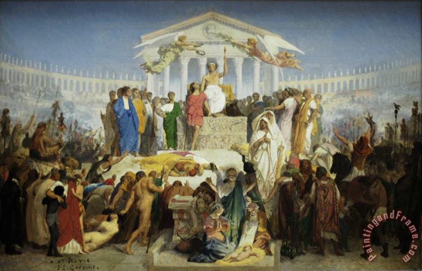 Study for The Age of Augustus, Birth of Christ painting - Jean Leon Gerome Study for The Age of Augustus, Birth of Christ Art Print