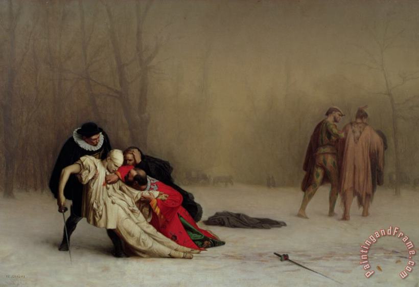 Jean Leon Gerome The Duel after the Masquerade Art Painting