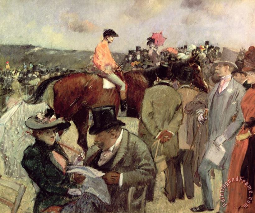 Jean Louis Forain The Horse Race Art Painting