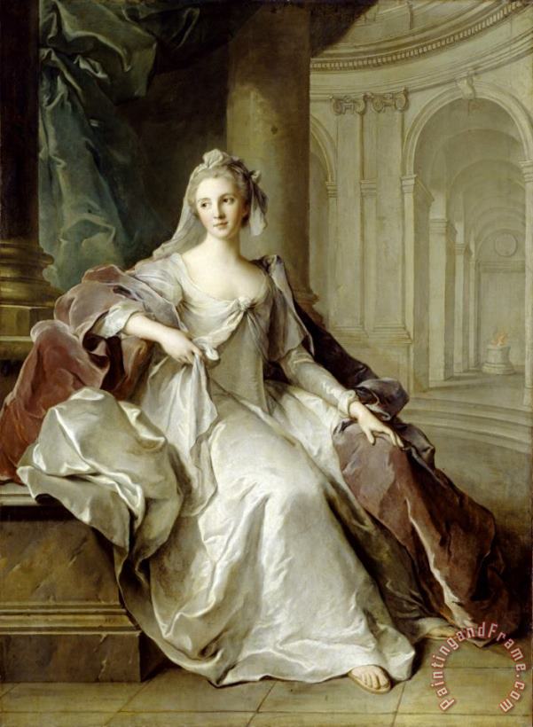 Jean Marc Nattier Madame Henriette De France As a Vestal Virgin Art Print