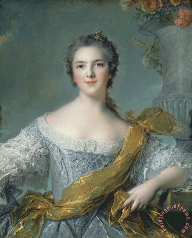 Jean Marc Nattier Victoire de France at Fontevrault Art Painting