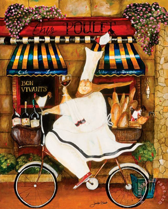 Jennifer Garant Chef in Paris Art Painting