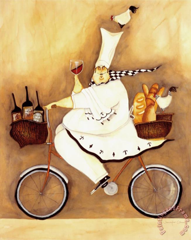 Chef to Go painting - Jennifer Garant Chef to Go Art Print