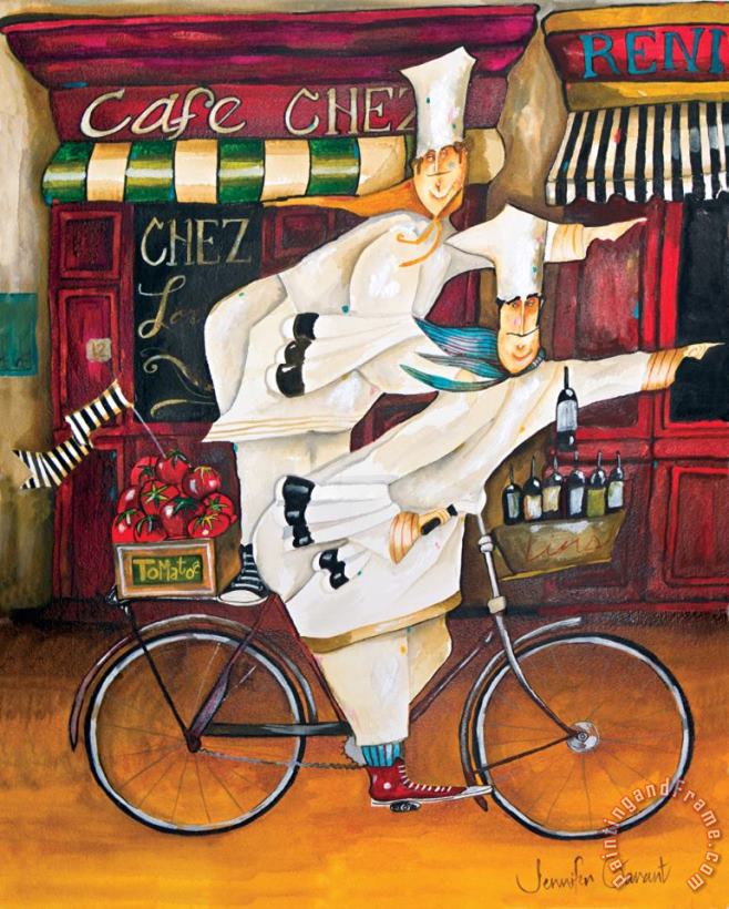 Chefs on The Go painting - Jennifer Garant Chefs on The Go Art Print