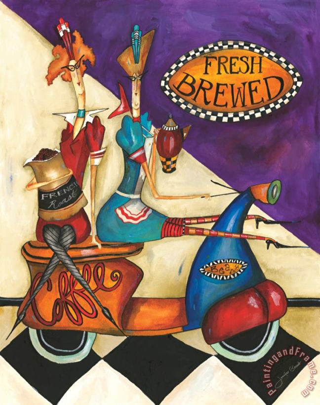 Fresh Brewed painting - Jennifer Garant Fresh Brewed Art Print