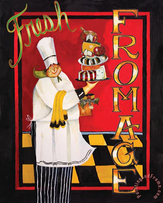 Fromage painting - Jennifer Garant Fromage Art Print