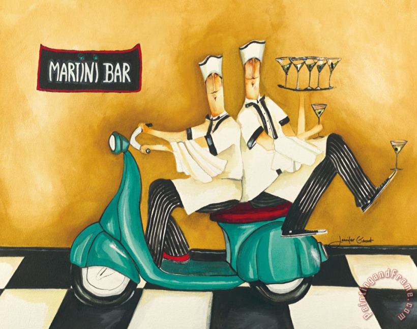 Jennifer Garant Martini Bar Art Print